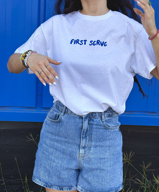 First Serve tee